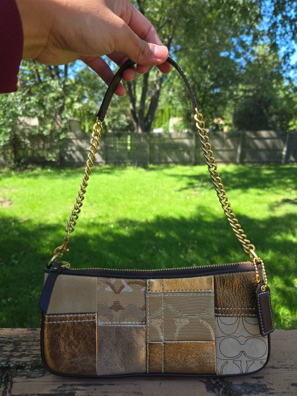 Coach Y2K Mini Patchwork Shoulder Bag #F11410